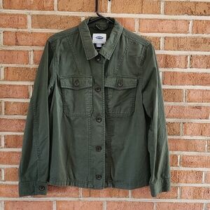 OLD NAVY Green Shirt Jacket
